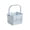 Blue, variant on Handheld Shower Caddy Basket, Square Drainable Bath Storage Organizer, Plastic Toiletry Holder for Shampoo, Soap, Shower Gel and Bathroom Essentials Storage, White
