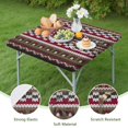 thumbnail image 4 of Washable Bohemian Floral Square Table Cover with Elastic Edge for Patio Dining and Kitchen Table Decor, 4 of 6