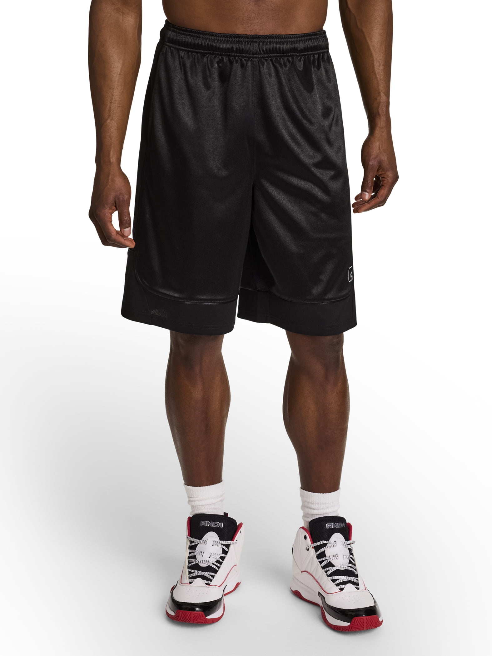 AND1 Men's and Big Men's All Court Short, 11" inseam, up to Size 5XL
