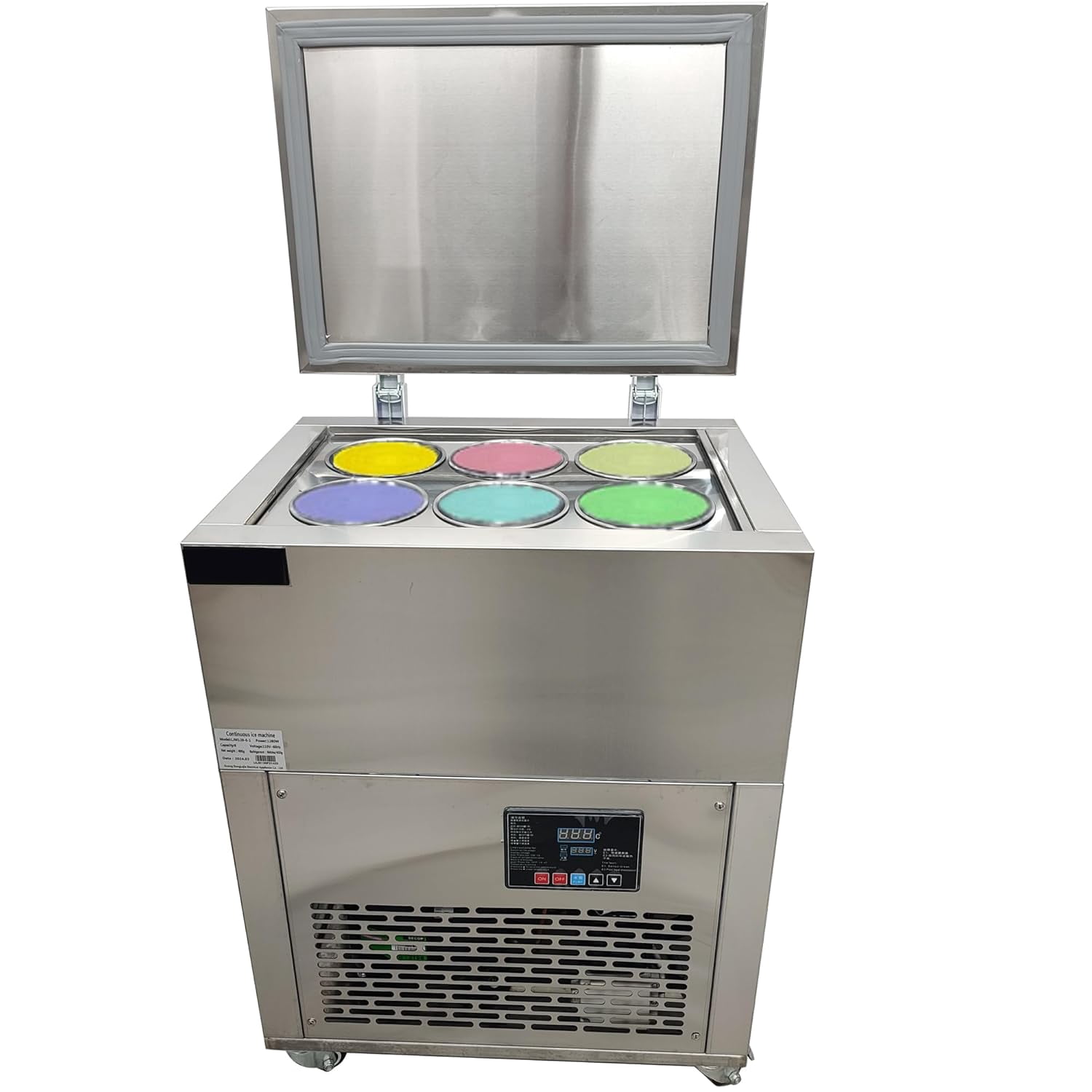Cylindrical Ice Brick Machine Commercial Automatic 6 Buckets of Snow Ice Machine Ice Machine