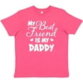 thumbnail image 3 of Inktastic My Best Friend is My Daddy with Hearts Youth T-Shirt, 3 of 5