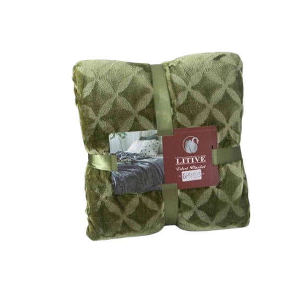 Cubierta de Sofá Al Aire Libre Manta Faray de Terciopelo de Leche, Poliéster Azul 100x150cm Portátil Ligero sin Derramamiento para la Decoración de Viaje de Picnic Cubierta de Sofá de Terciopelo