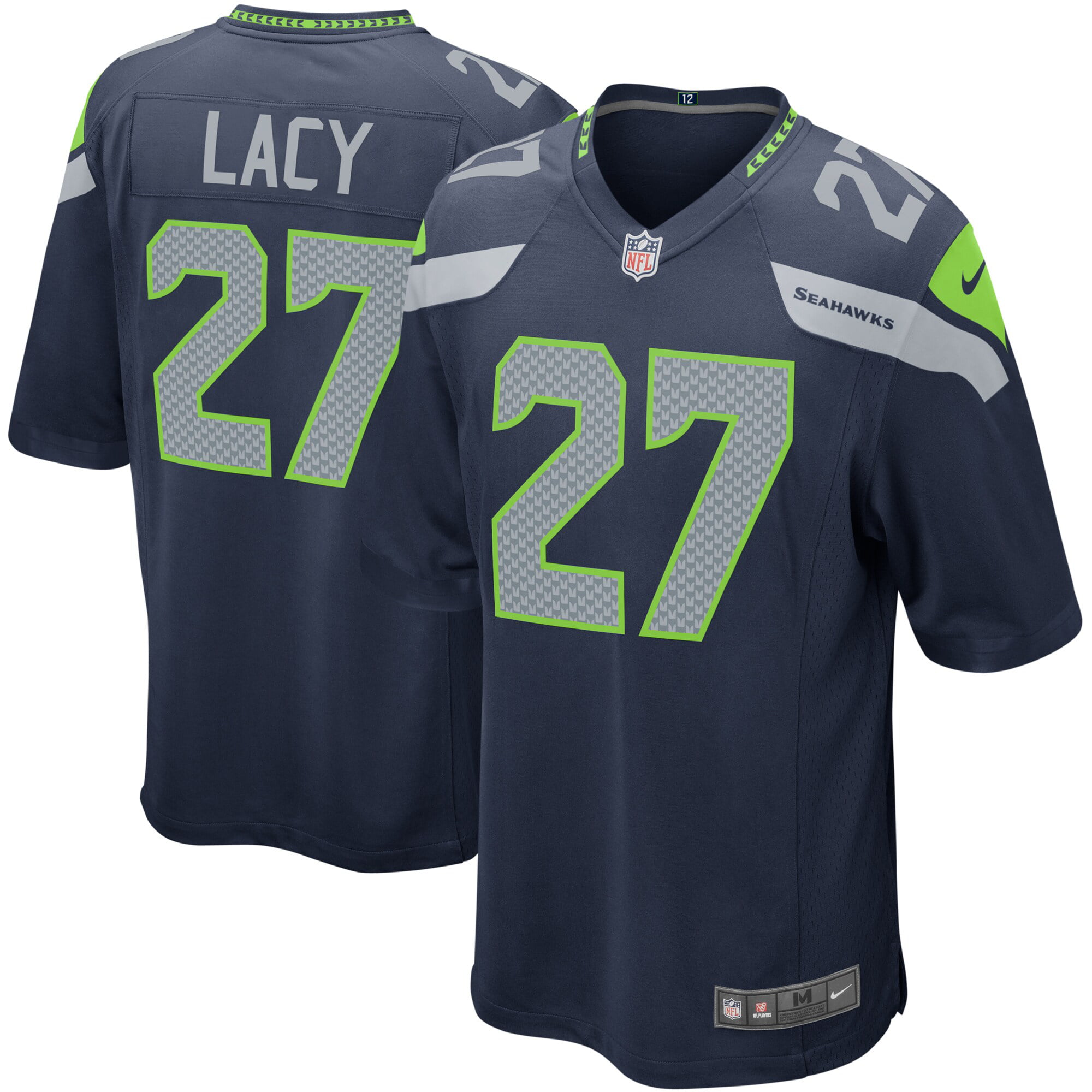 Eddie Lacy Seattle Seahawks Nike Game Jersey - Navy - Walmart.com