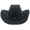 Black, variant on Keevoom Cowboy Straw Hats for Women Men Roll Brim Western Cowgirl Straw Hat Sunshade Hat