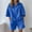 Blue, variant on Sentmoon Womens Matching Sets Cute Tops for Women and Beach Shorts Oversized Short Sleeve Crew Neck Breathable Outfits Relaxed Solid Color Women's Blouses for Party and Evening