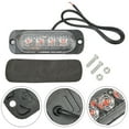 4LED Offroad Fog Light Lamp for Trucks, 12V Red Warning Light, 800LM