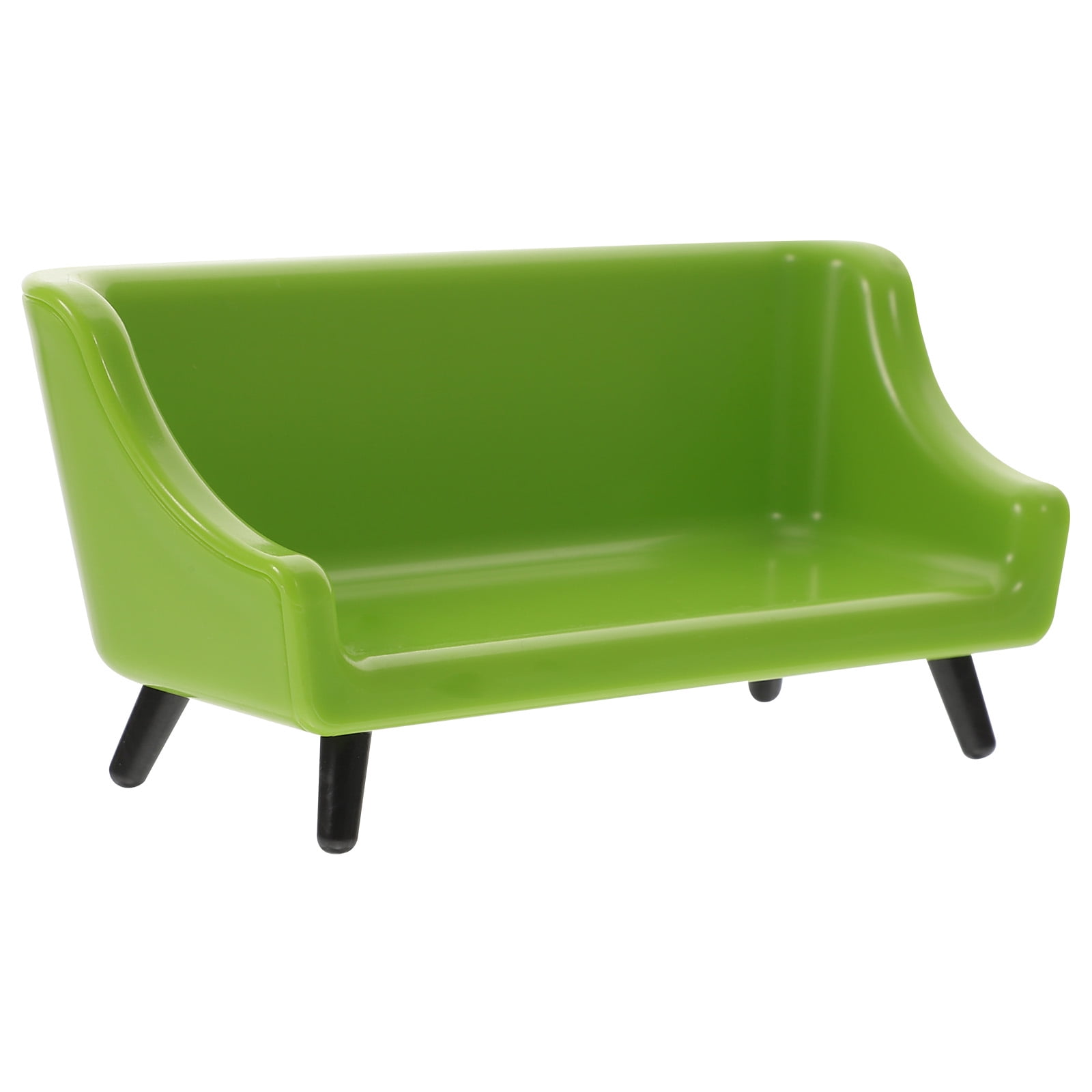KAKOWELY Canapé Miniature pour Poupée Modèle en Plastique Mini Simulation Canapé Mini Maison Scène Modèle5.31"X1.77"X2.36 Pouces