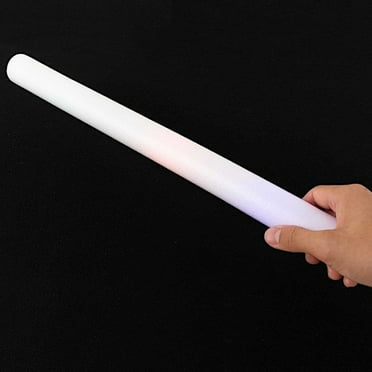 BalsaCircle 20 Assorted LED Foam Glow Sticks 3 Flashing Modes Decorations Wedding Party