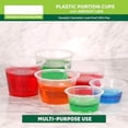 thumbnail image 5 of Plastic Portion Cups with Lids [2 Ounce, 100 Sets] Disposable Plastic Cups for Meal Prep, Salad Dressing, Jellos Shot Cups, Souffle Cups, Condiment and Dipping Sauce Cups, 5 of 5