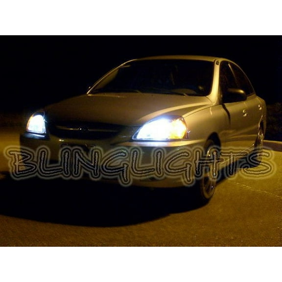 For 2003 2004 2005 Kia Rio White Bulbs for Headlamps Headlights Head Lamps Lights