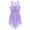 Lavender, variant on YONGHS Lyrical Dance Costumes Kids Girls Sequins Criss-cross Back Ballet Leotards Dress Burgundy 12