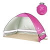 KEUMER Automatic Pop Up Instant Portable Outdoors Quick Cabana Beach Tent Sun Shelter Pink