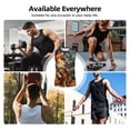 thumbnail image 5 of Uemuo Starry Night Guitar Dog Pattern Men's Sleeveless T-Shirt,Muscle Athletic Tank Top, Moisture-wicking Quick-dry Breathable Classic Tee Top for Gym Run Outdoor Sports-3X-Large, 5 of 8