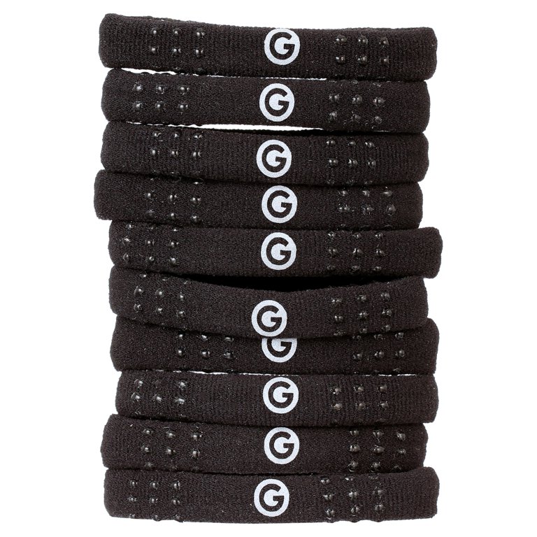 Gimme Beauty Silicone Grip Dots Medium Hair Band, 10 Count, for