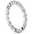 thumbnail image 2 of Pompeii 1Ct Marquise & Round Diamond Eternity Wedding Stackable Ring 14k Gold Lab Grown, 2 of 6