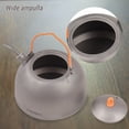 thumbnail image 2 of Lixada LIXADA 0.5L Titanium Kettle with Coffee Drip Spout, Lightweight and Portable for Tea or Coffee Brewing, Food-Grade Silicone, Heat-Resistant, Wide-Mouth Design, Easy to Clean., 2 of 6