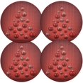 thumbnail image 2 of GZHJMY Christmas Balls Round Placemats Set of 4, Non-Slip PVC Table Mats Washable Heat Resistant Place Mats for Kitchen Dining Table Christmas Home Decor, 15.4 Inch Table Mat, 2 of 7