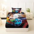 thumbnail image 4 of Erosebridal Boys Gaming Console Twin Sheet Sets,Gamepad Gamer Baseball Game Bedding For Kids 3 Pieces, 4 of 6
