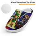 thumbnail image 4 of Kids The Legend of Zelda Slippers Anti-slip Fluffy Fuzzy House Slippers Warm Soft Plush Winter Fluffy House Shoes for Boys Girls, 4 of 7