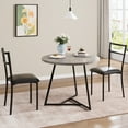 thumbnail image 3 of Lugar Pequeño. Juego de Mesa de Comedor de 3 Pzas para 2, Mesa de Cocina con Juego de Sillas, Mesa de Comedor de Metal de Granja para Comedor, 3 of 40