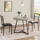 thumbnail image 3 of Lugar Pequeño. Juego de Mesa de Comedor de 3 Pzas para 2, Mesa de Cocina con Juego de Sillas, Mesa de Comedor de Metal de Granja para Comedor, 3 of 40