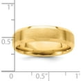 thumbnail image 3 of 14K Yellow Gold Light Comfort Fit Brush Satin Fancy Band (Size 11) Made In United States yb111l-11, 3 of 5