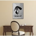 thumbnail image 2 of wall26 - Hair Style Canvas Wall Art - Be Yourself Silhouette of Man with Cool Hair Style - Gallery Wrap Barber Shop Wall Decoration | Ready to Hang - 24x36 inches, 2 of 3