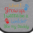 thumbnail image 4 of Inktastic Welder Like Daddy Boys or Girls Baby Bib, 4 of 4