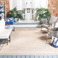 thumbnail image 2 of Safavieh Courtyard Elija Botanical Indoor/Outdoor Area Rug, Natural/Blue, 8' x 11', 2 of 10