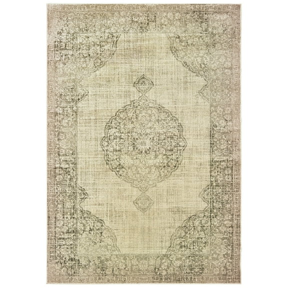 Sphinx Raleigh Area Rug 099D5 Ivory Vintage Distressed 2' 3" x 7' 6" Rectangle