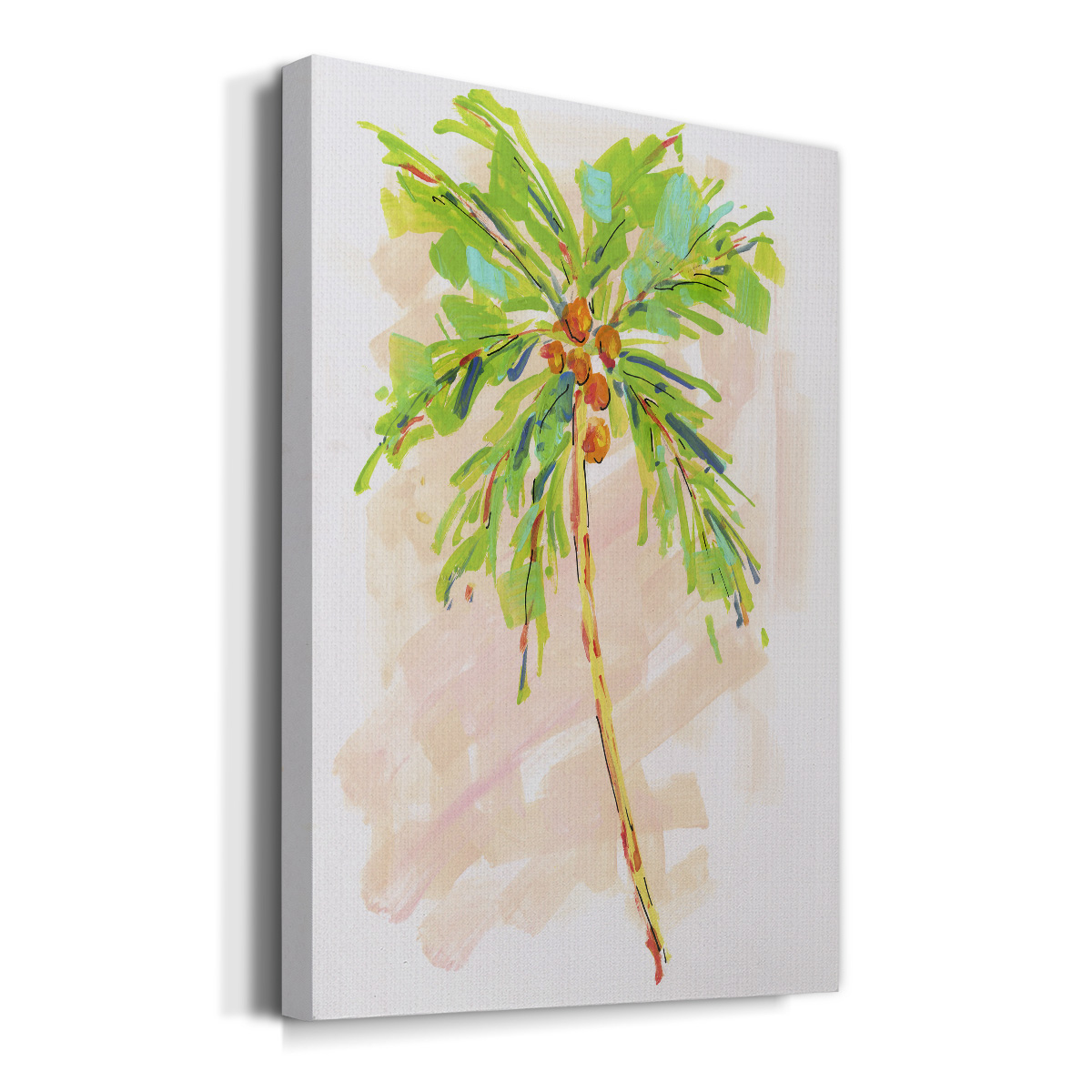 Coconut Palm I Premium Gallery Wrapped Canvas - Ready to Hang