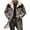 Gray-1, variant on Mens Western Cowboy Vintage Suede Jacket Plush Collar Coats Faux Leather Winter Warm Button Up Long Trench Coat