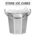 thumbnail image 3 of FUEENIRVA Stainless Steel Ice Cube Bucket Silver Multi-Functional for Wine and Beer, 3 of 8