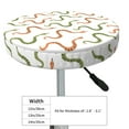 thumbnail image 4 of Fuzoiu Hand Drawn Snake Print Bar Stool Cushions, Super Breathable Round Bar Stool Covers,Seat Cushion Round- One Cushion Only-, 4 of 7