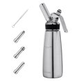 thumbnail image 1 of Navaris Sif&oacute;n de cocina fr&iacute;o y caliente - Dispensador de nata de 500 ML - Set de acero inoxidable para montar crema con 3x boquilla para cargas N20 Navaris NA, 1 of 8