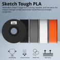 thumbnail image 2 of Filamento para impresora 3D MakerBot Sketch Tough PLA, paquete de 10, 2 of 6