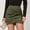 Green, variant on Skirts for Women Skirt Solid Half Dress Autumn Winter Pleated Irregular Zipper Short Dress Border Women's Dress Khaki S
