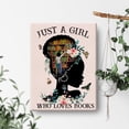 thumbnail image 4 of Books Wall Art Just a Girl Who Loves Books Canvas Painting Prints for Home Wall Decor Reading Artwork Book Lover Gifts for Black Women Girls, Art Deco Frameless 12x16inch, 4 of 5