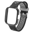 thumbnail image 2 of 2 In 1 Sweat Proof Quick Release Silicone Watch Replacement Band For Redmi Watch 3 With Soft And Breathable Material, 2 of 8