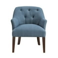 thumbnail image 2 of Newboti Furniture Modern Tufted Back Accent Chair Sturdy Plywood Frame Living Room Furniture 1pc Blue Fabric Upholstered Armchair 69159, 2 of 8