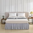 thumbnail image 5 of Bed Skirt Queen Size Ruffled Bed Skirt with Split Corners, Queen Bed Skirts 12 Inch Drop, Queen Size Bed Skirting with Platform, 12'' Queen, Silver Gray, 5 of 7
