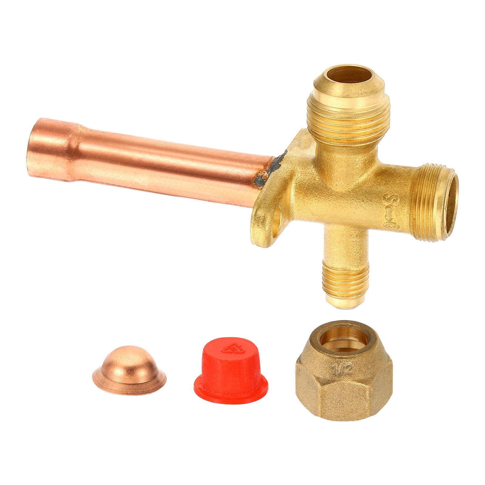 Unique Bargains Air Conditioner Stop Valve 3 Way Angle Stop Valve 60 x 12.7mm