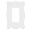 Nylon Single GFCI/Rocker Wall Plate, Wall Lighting, Light Switches and Socket Plates, White