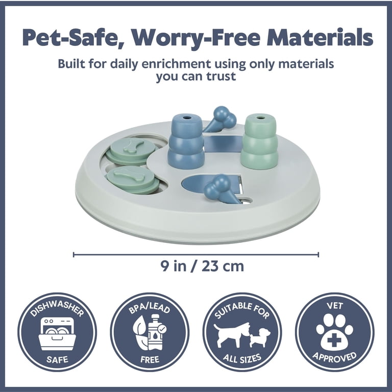 TRIXIE Dog Activity Flip Board Strategy Game, Level 2 Dog Puzzle