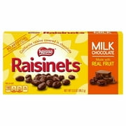 Raisinets California Raisins Covered in Milk Chocolate, 3.1oz  (2 pack)