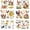 Chicken, variant on Easter Rub on Transfers for Crafts - 16 Pcs Watercolor Bunny Rub on Transfers for Furniture Vintage Rabbit Cross Flower Egg Transfer Decals for Wood DIY Glass Home Decor 5.9x5.9 Inch