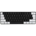 thumbnail image 1 of ZOUSSIQI Wired Keyboard Gaming Keyboard Plug and Play 61 Keys ABS Keycaps for Desktop Laptops (Black White) CA919-38547, 1 of 9