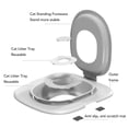 thumbnail image 6 of BIMZUC Cat Toilet Training Kit Reusable Pet Seat Trainer Urinal Removable System for Home Shop Gray 16.14 inches / 41 cm Durable Litter Box Alternative Perfect Feline Potty Solution, 6 of 9