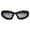 Silver frame mercury, variant on Large Shield Sunglasses Spikes Fashionable Eyewears Halloweens Punk Glasses