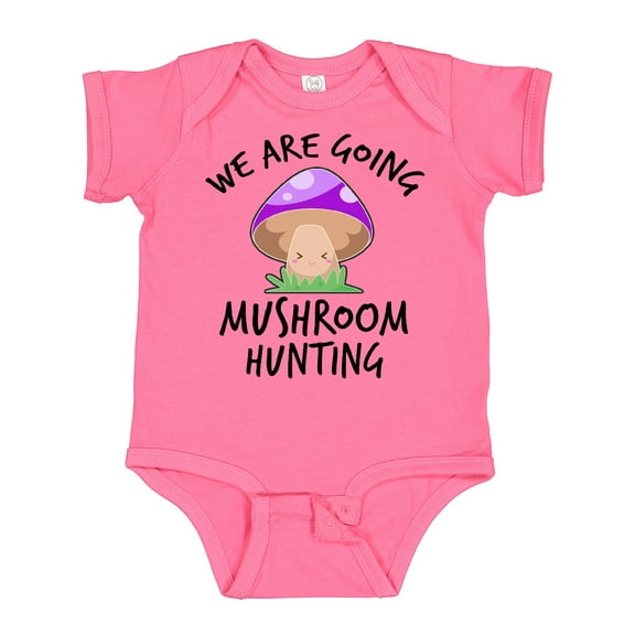 Inktastic We Are Going Mushroom Hunting Boys or Girls Baby Bodysuit